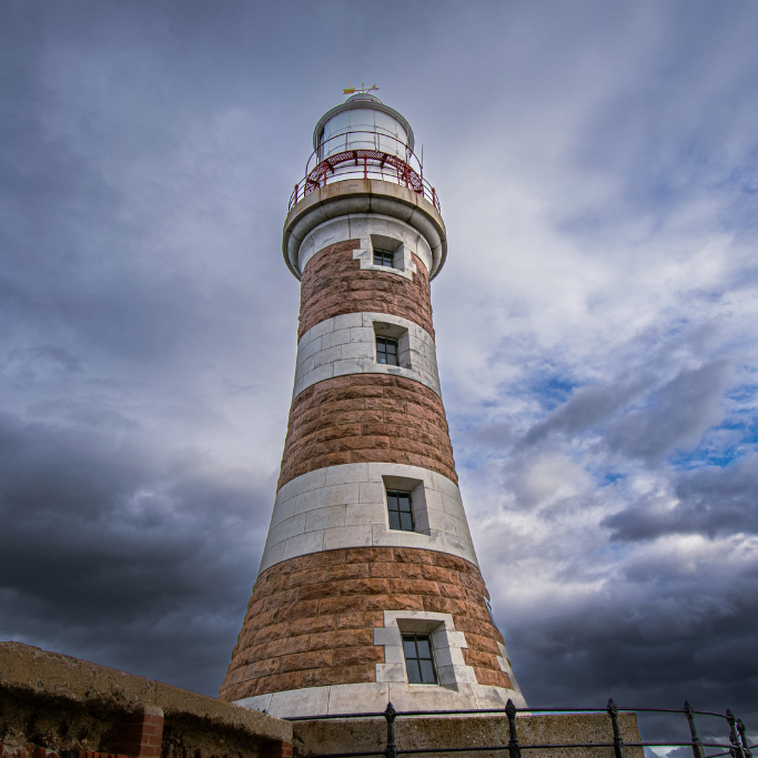 Roker Lighthouse in Sunderland. Photographer Rob Guest